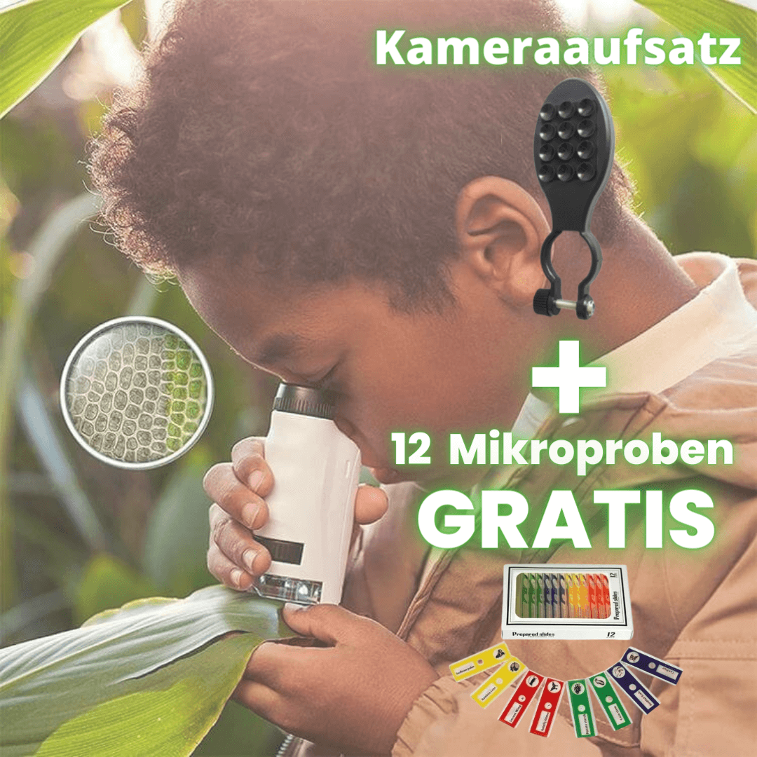 MicroWorld™ - Kinder Mikroskop | 1+12 GRATIS!